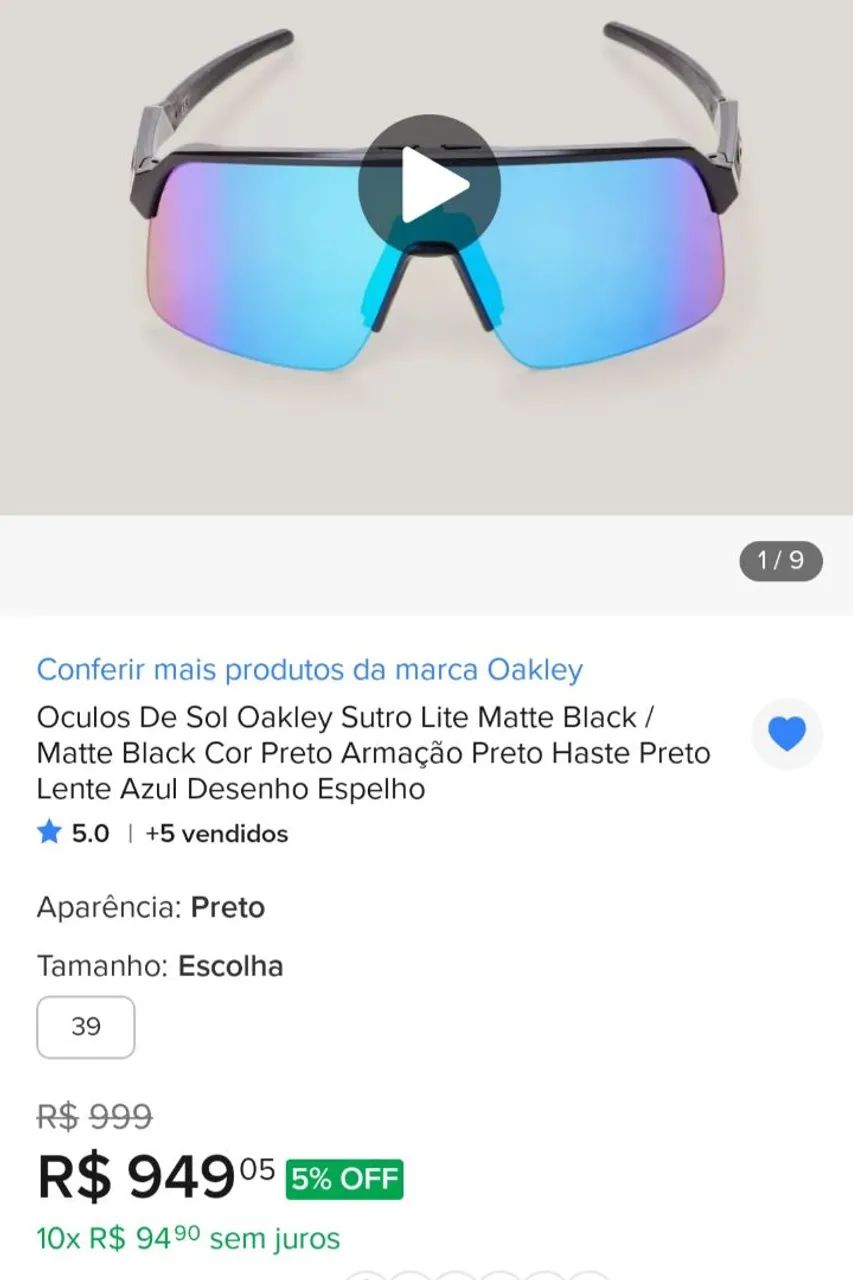 Óculos de sol Oakley Sutro Lite matte Black - Foto 2