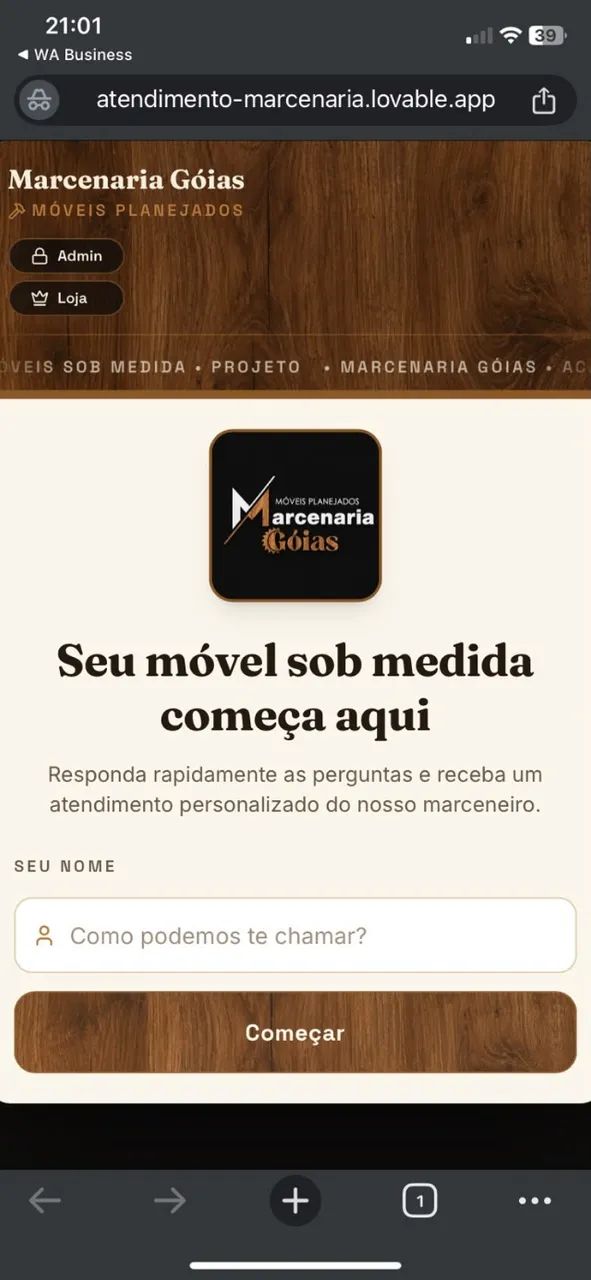 Meu aplicativo para filtrar cliente curioso de cliente que quer fechar negócio