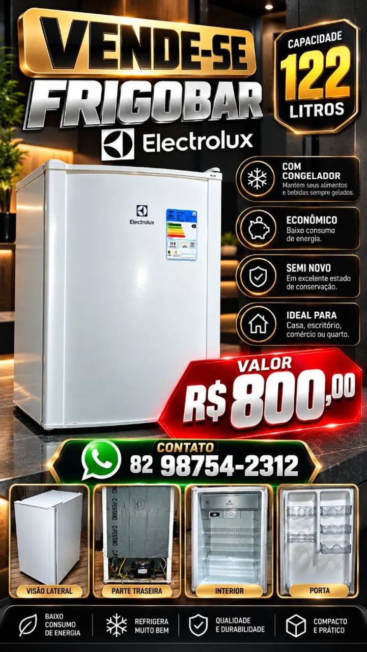 Frigobar Electrolux 122l
