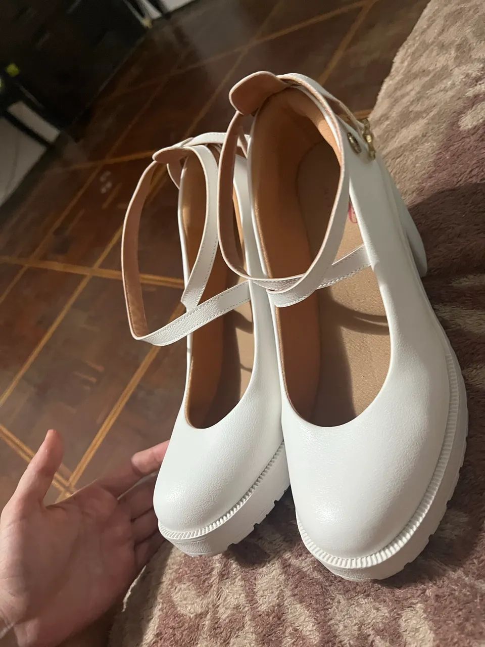 Sapato Branco Novo estilo Boneca  - Foto 5