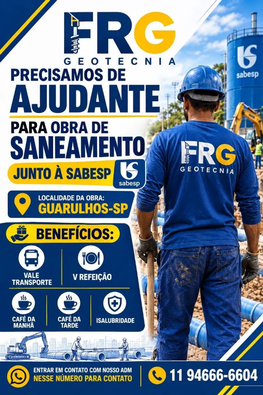 Vagas de emprego na Sabesp com benefícios 