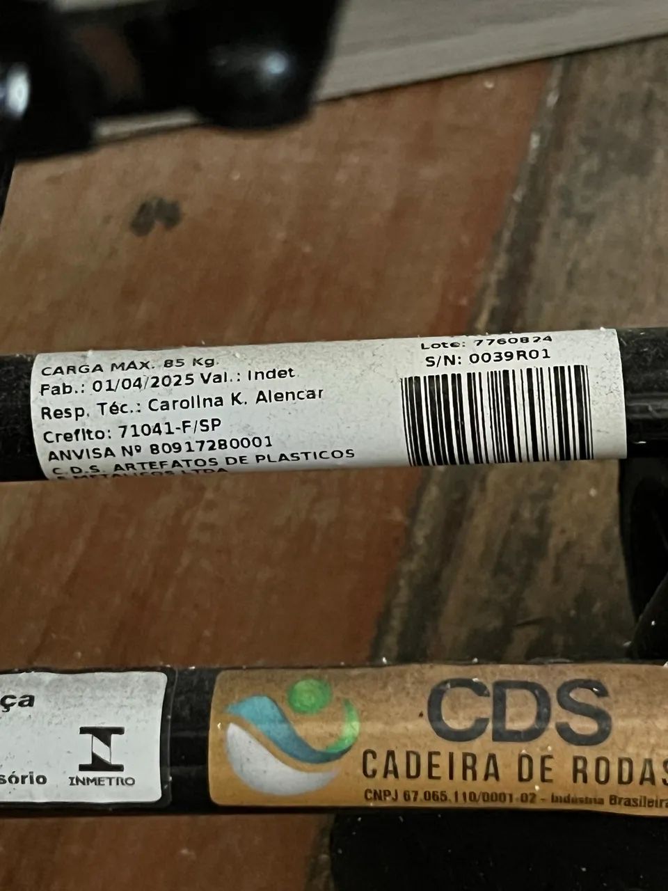 Cadeira de rodas 85kg - Foto 2