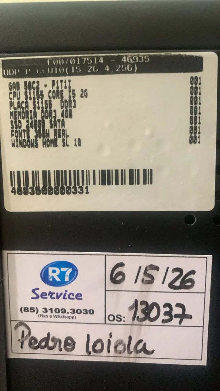 CPU - TODA montada recentemente c/ peças originais + 2 Modulo isolador - Foto 3