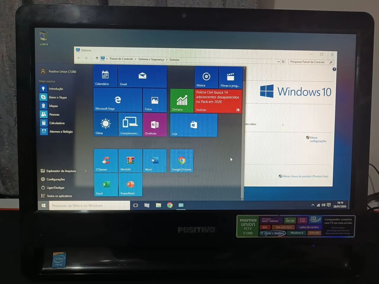 Positivo all in one - Windows 10 - Foto 3