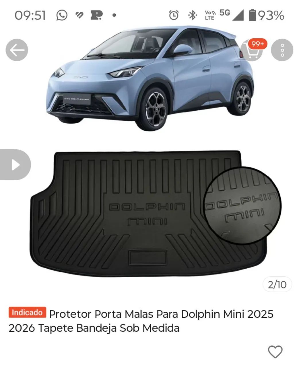 Protetor para mala do Dolphin mini