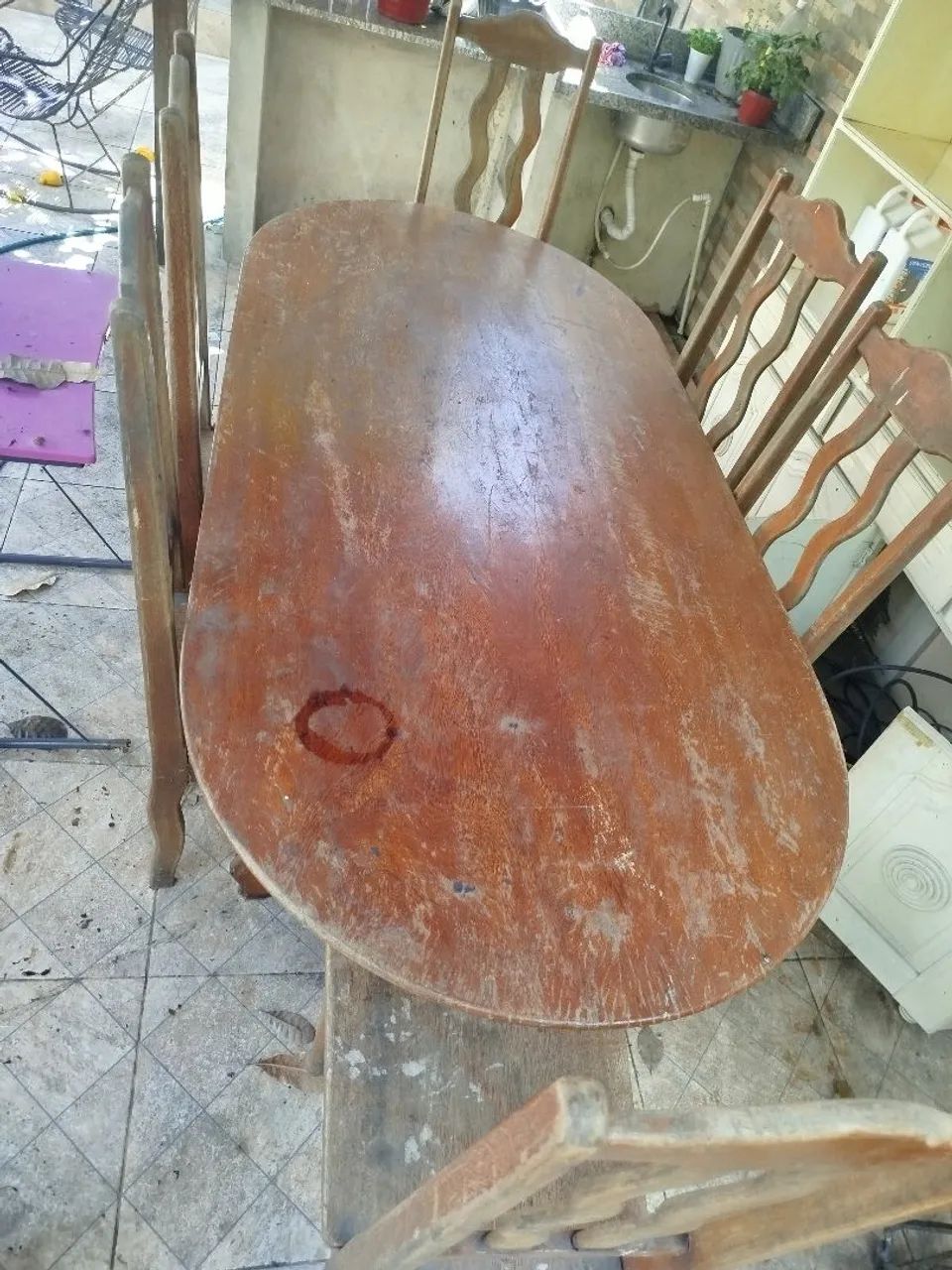 Solid Wood Table with 6 Chairs64994315249538124