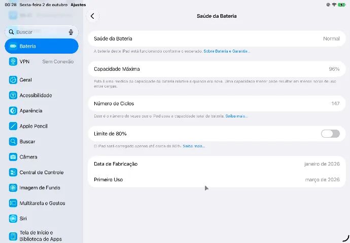  iPad A16 128 GB prateado, com carregador e garantia Apple - Foto 2