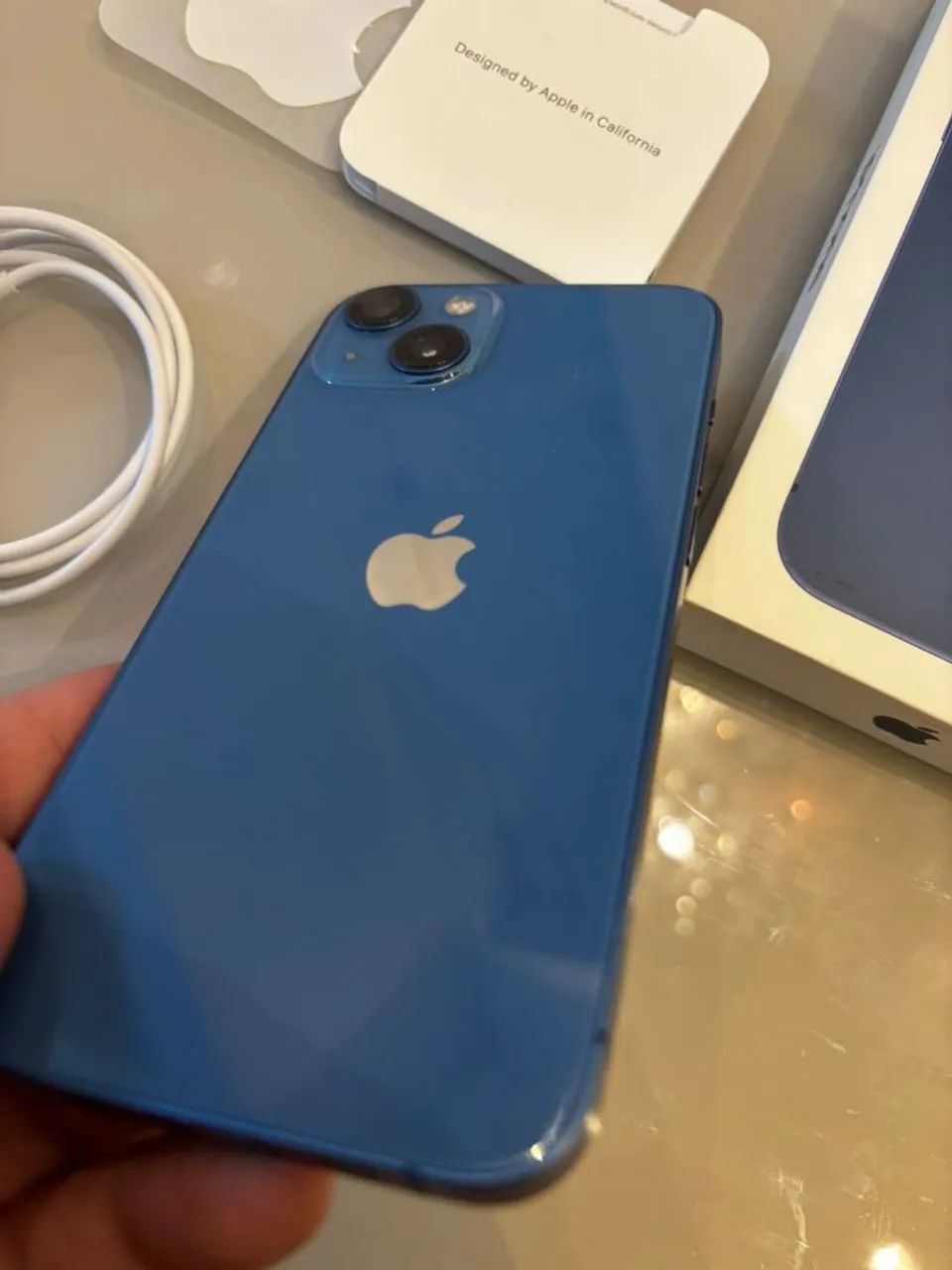 iPhone 13 256gb Impecável, Tudo original, completo caixa e cabo, Ac cartão, Entrego - Foto 2
