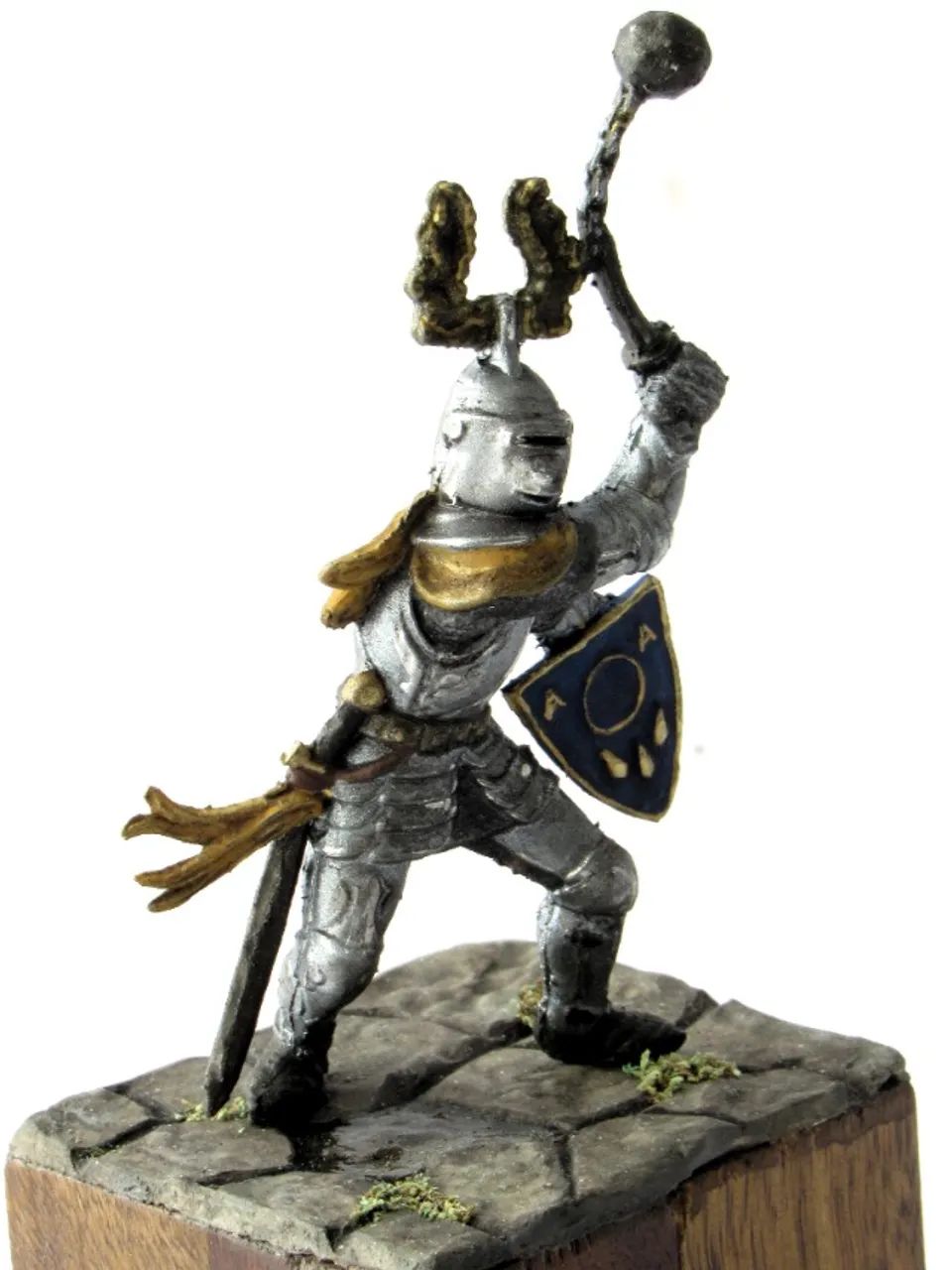 Cavaleiro Medieval Com Maça - Pintado À Mão - Foto 5