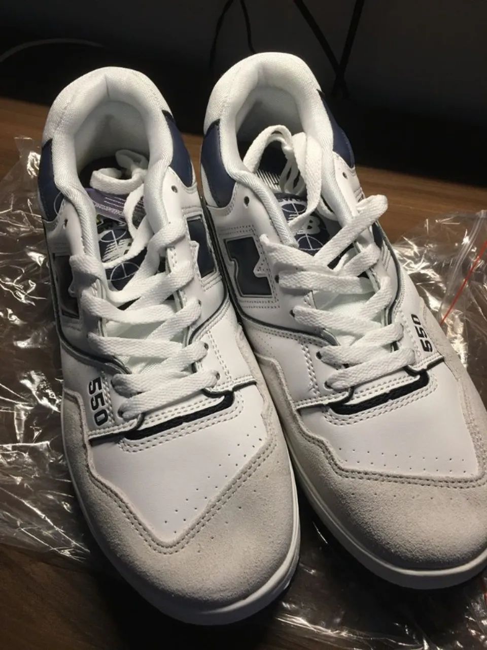 New Balance NB 550 White Navy - Foto 3