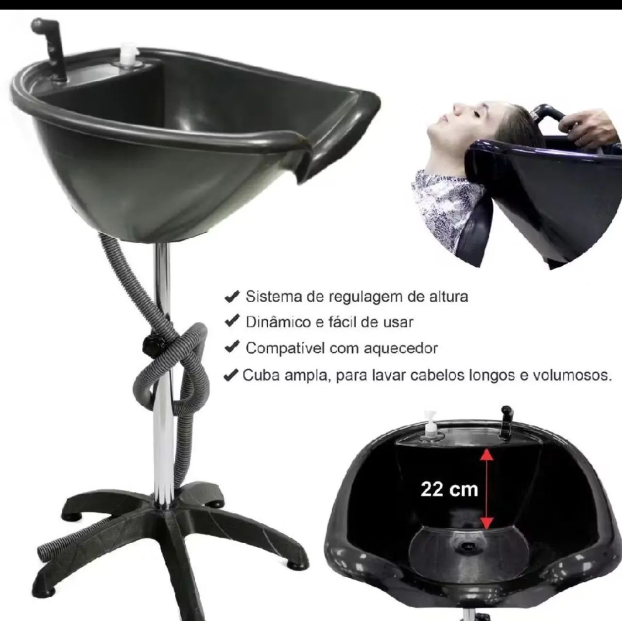 Lavatório portátil para cabelo - Foto 2