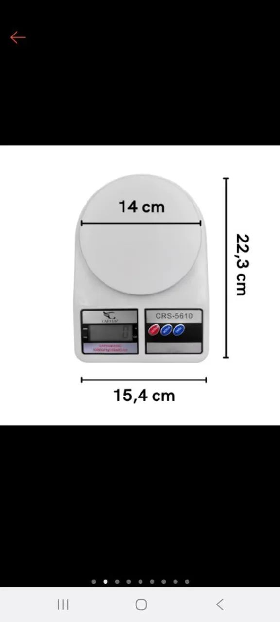Balança digital de cozinha