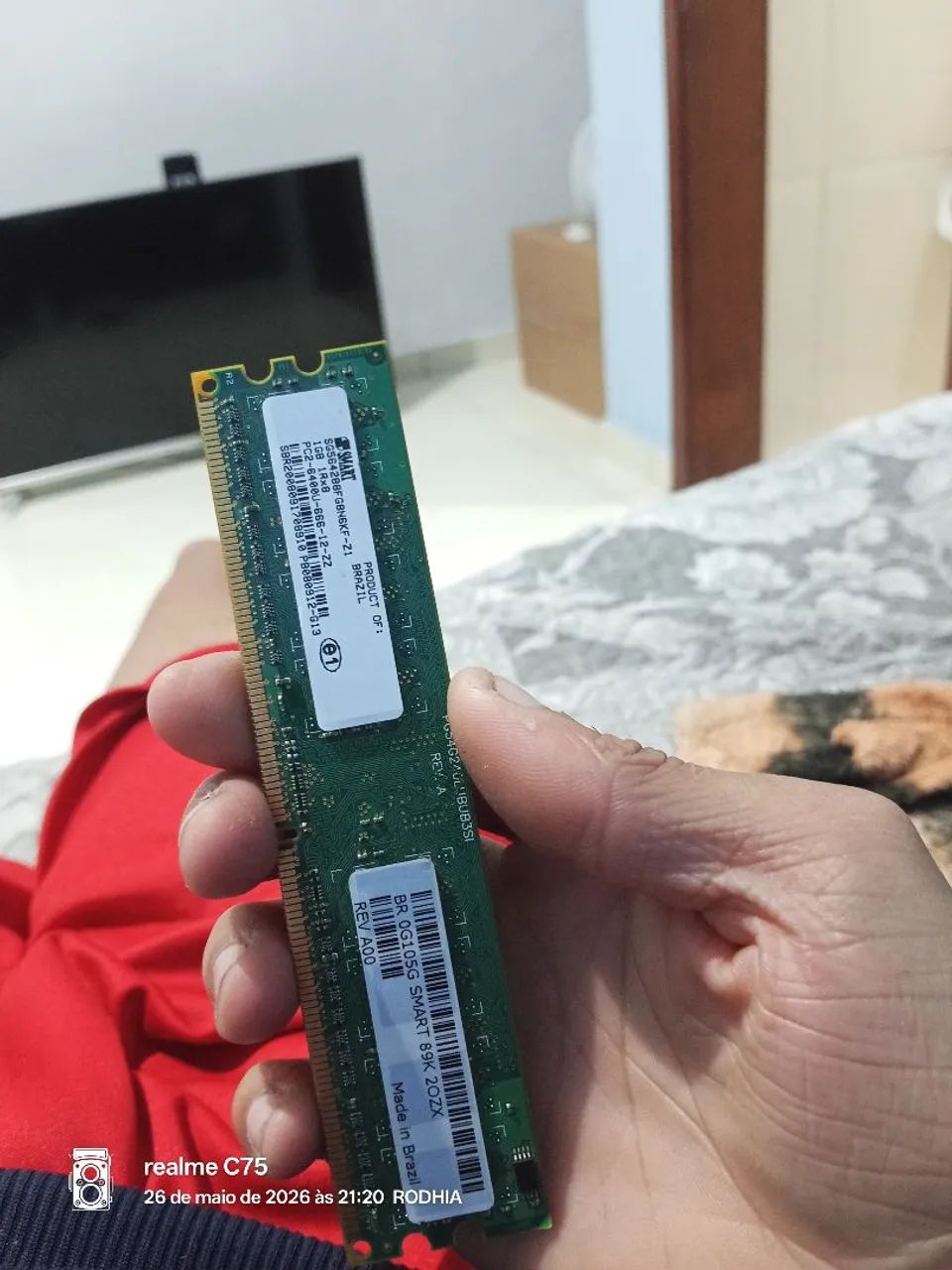 2 memórias DDR2 1gb cada  - Foto 2
