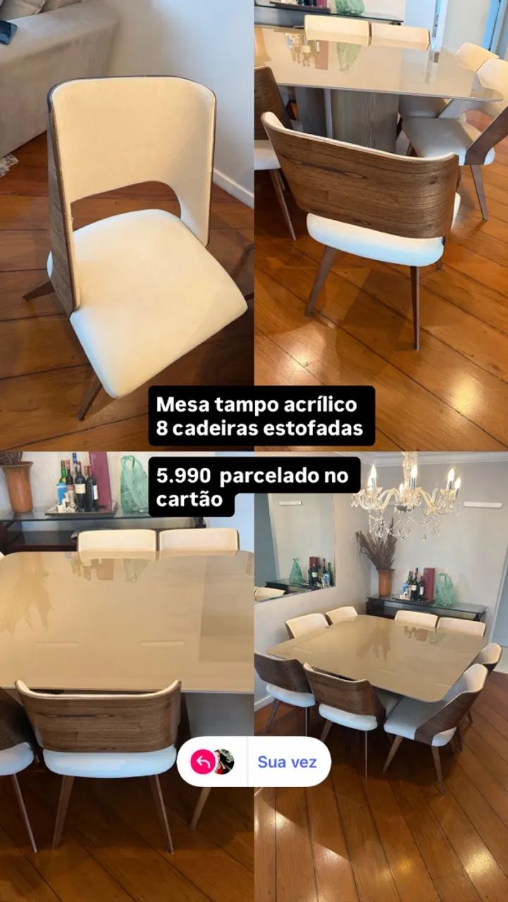 Mesa com 8 cadeiras  - Foto 5