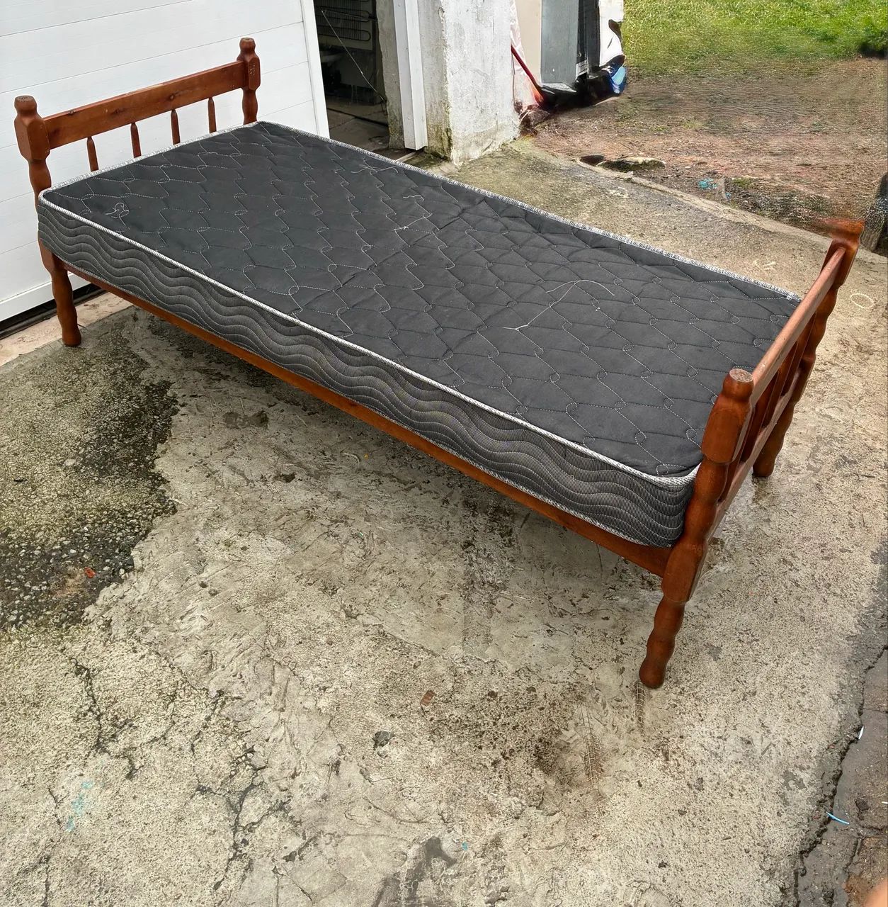 Cama de solteiro madeira - Foto 3