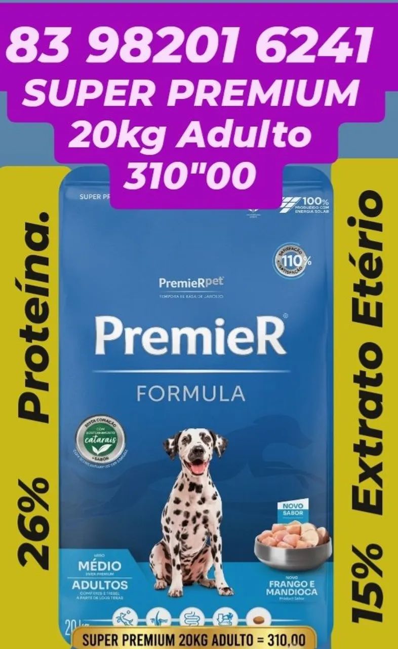 PREMIER SUPER PREMIUM 20KG ADULTO  - Foto 3