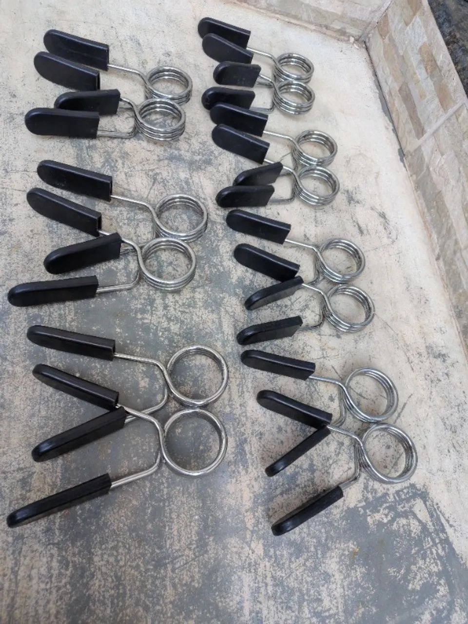 Presilhas para barra olímpica