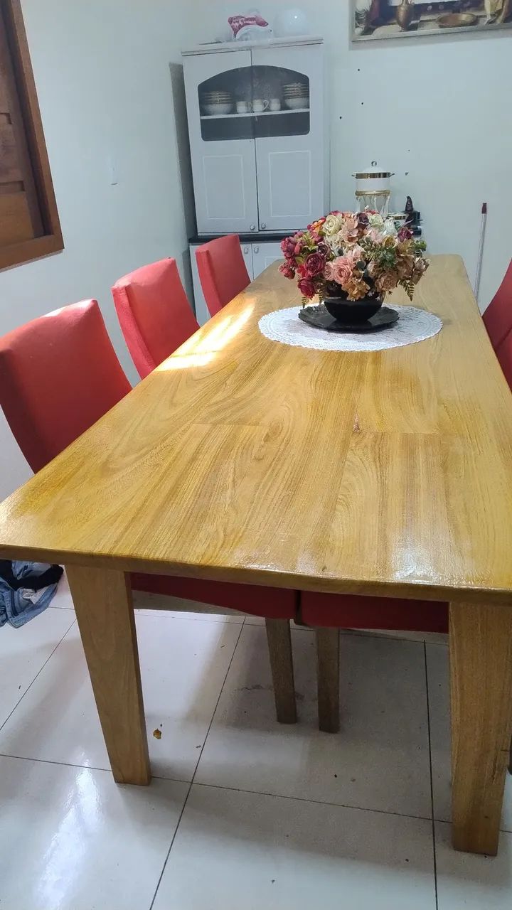 Vendo mesa em madeira - R$ 1650,00 - Foto 4