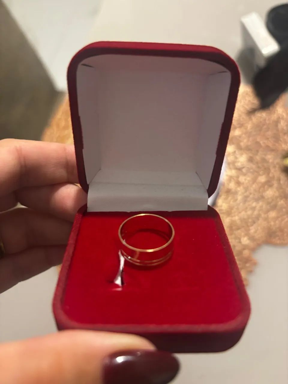 Aliança 3g ouro 18K - Foto 2