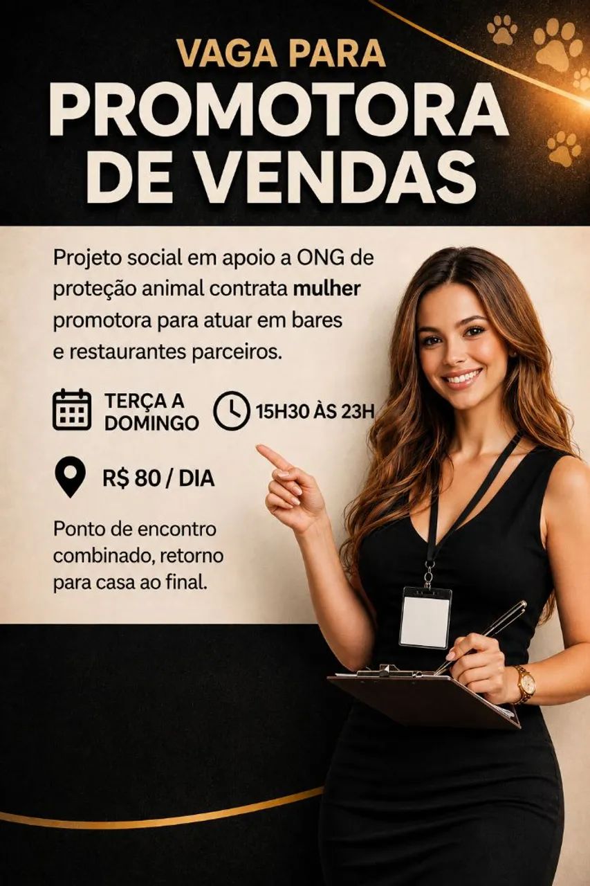 VAGA PROMOTORA DE VENDAS 