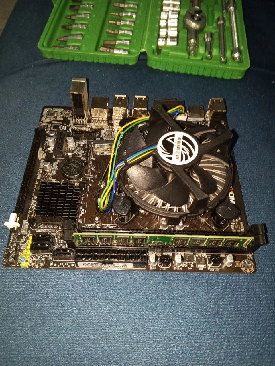 Placa mãe + cooler + 8gb ram - Foto 3