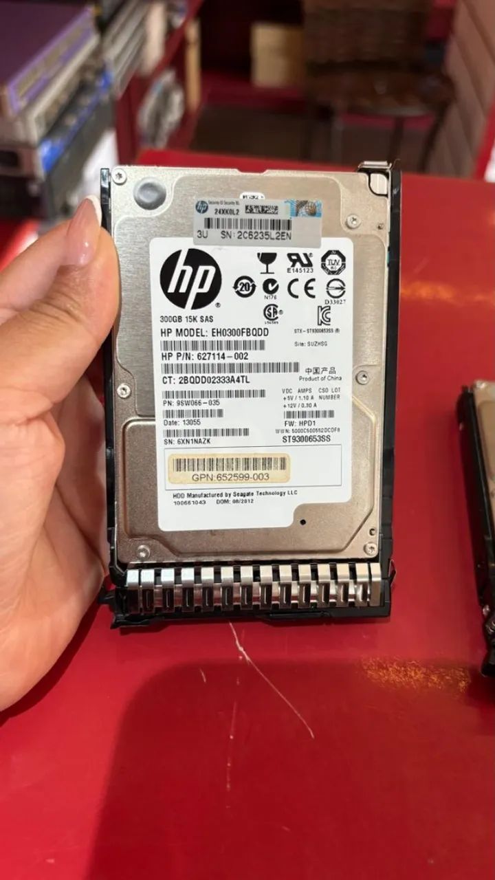 Disco rígido interno HP de 300GB SAS 