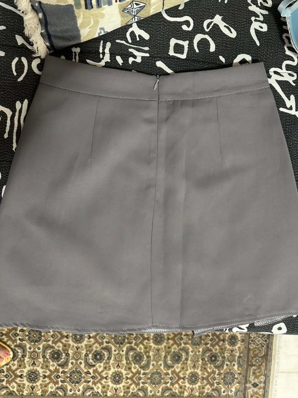 Saia de sarja cinza TAM M  - Foto 2