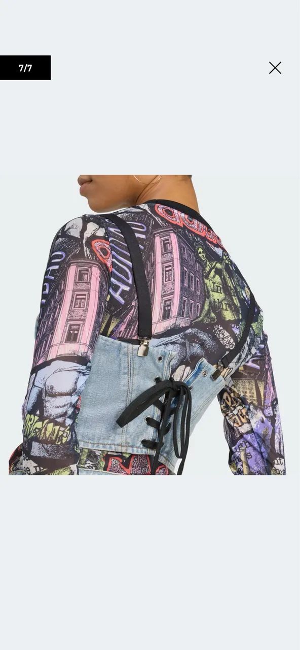 ADIDAS X JEREMY SCOTT SUTIÃ DE JEANS