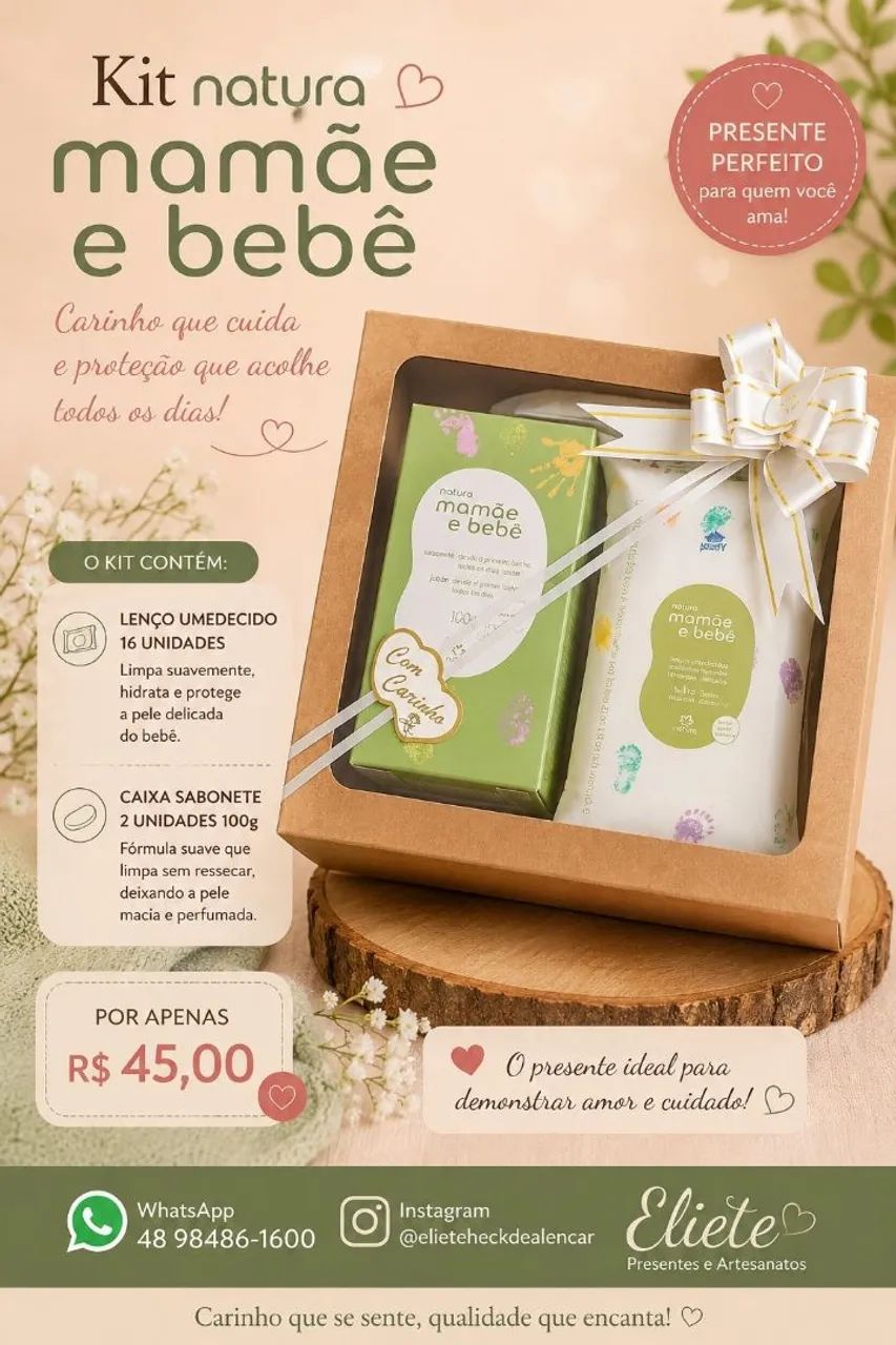Kits presentes natura mamãe e bebê  - Foto 4