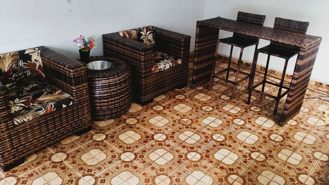 Jogo de poltronas e balcão bistrô  - Foto 5