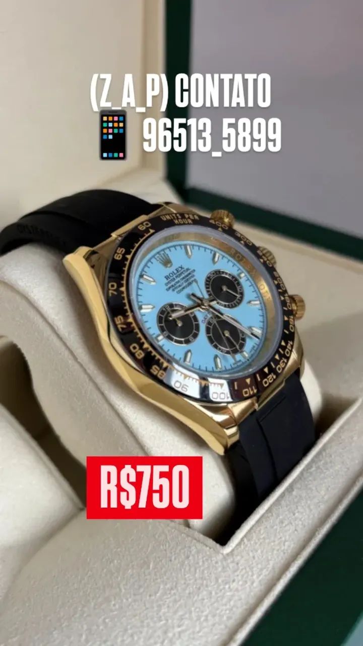 Relógio Rolex Daytona Tiffany Automático _ ENTREGAMOS