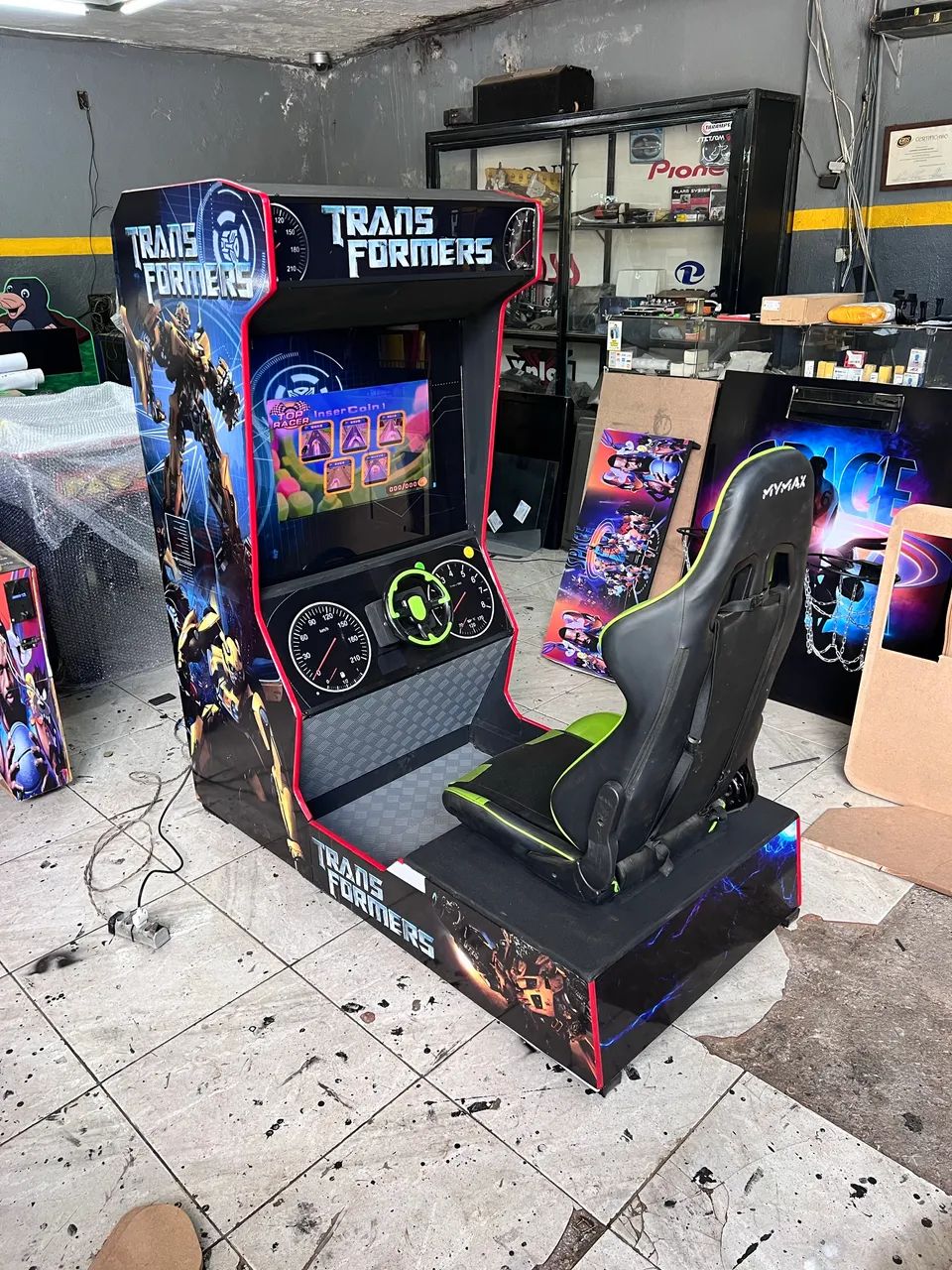 Simulador de carrinho de corrida jogo eletrônico  - Foto 4