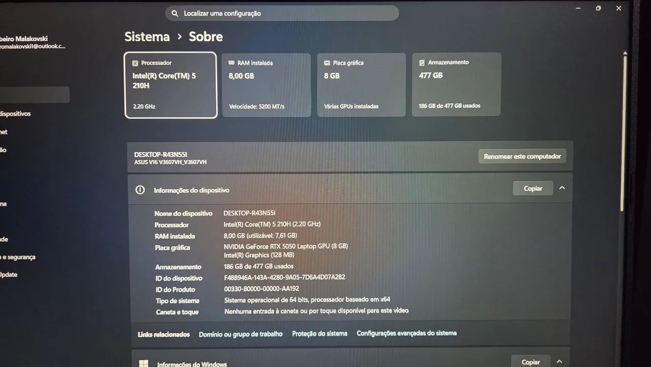 Asus Gaming V16  - Foto 3