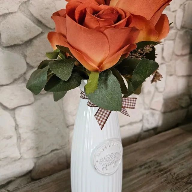 Vaso farmhouse com rosas - Foto 2