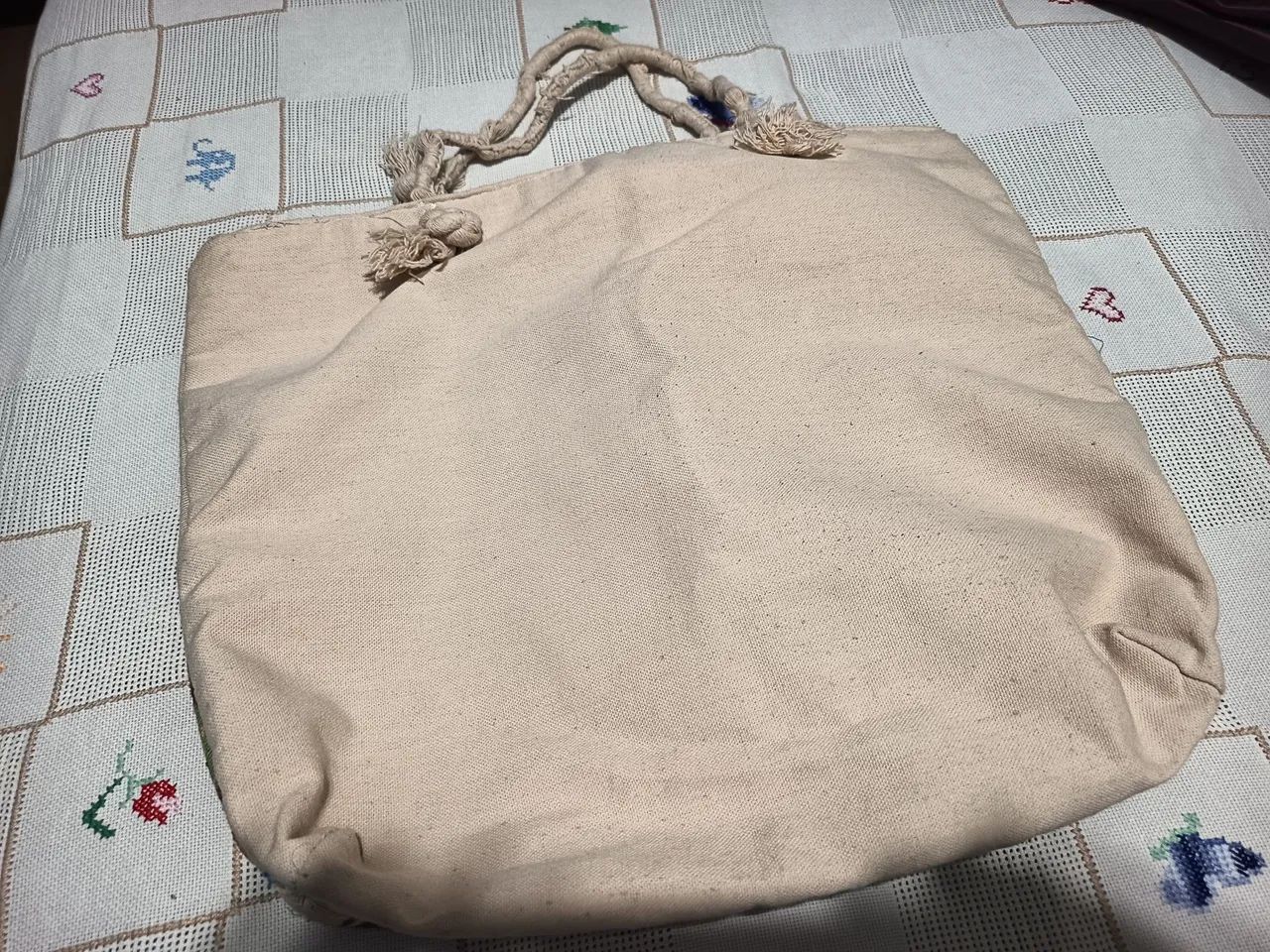 Bolsa coruja bordada 44x40cm - Foto 3