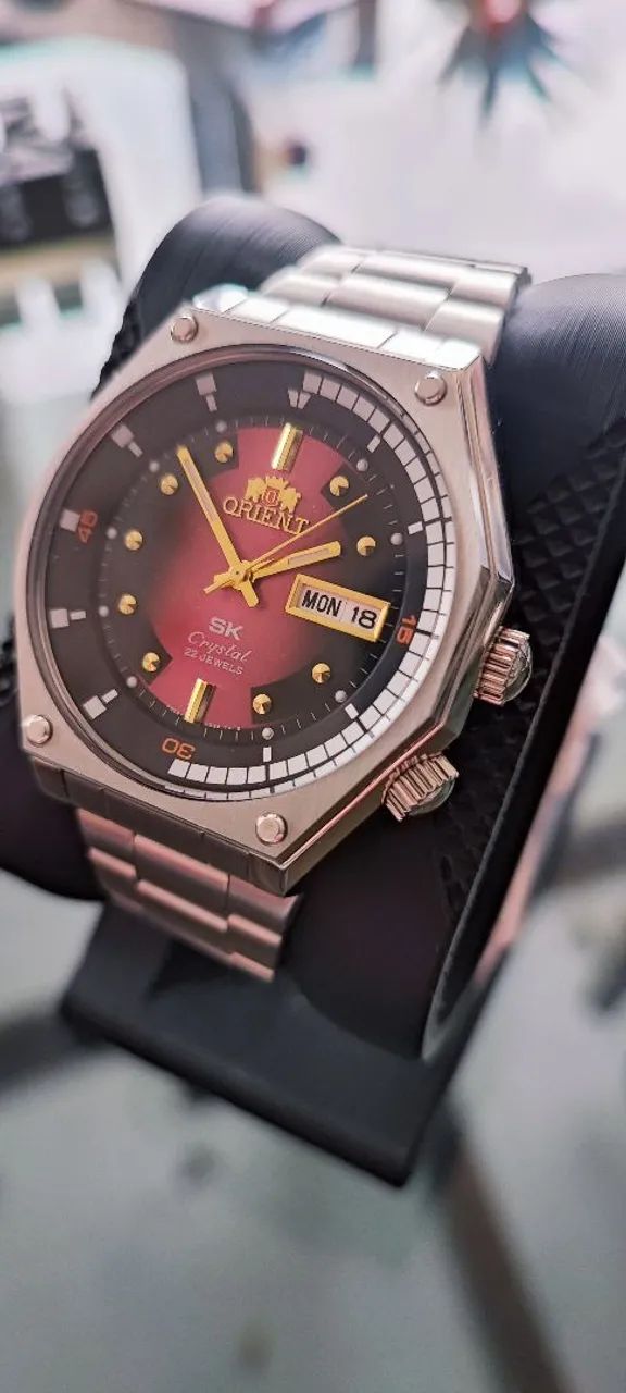 ORIENT SK Crystal 22 Jewels 腕時計 Orient Super King SK Três Estrelas Crystal Automático 22j Revival