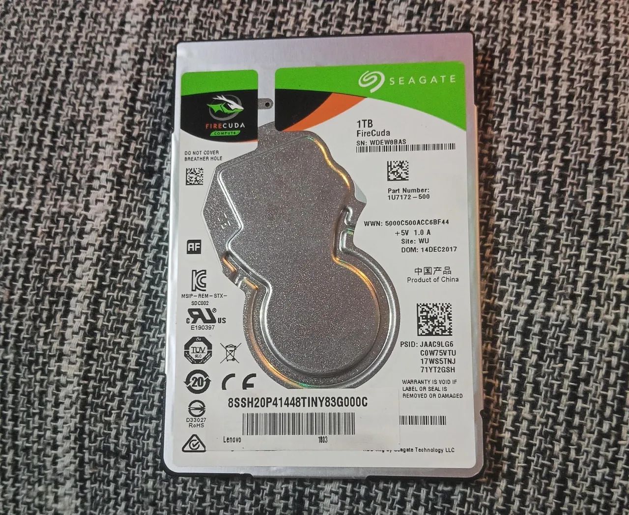 SSD 1TB SEAGATE BARRACUDA + CASE 