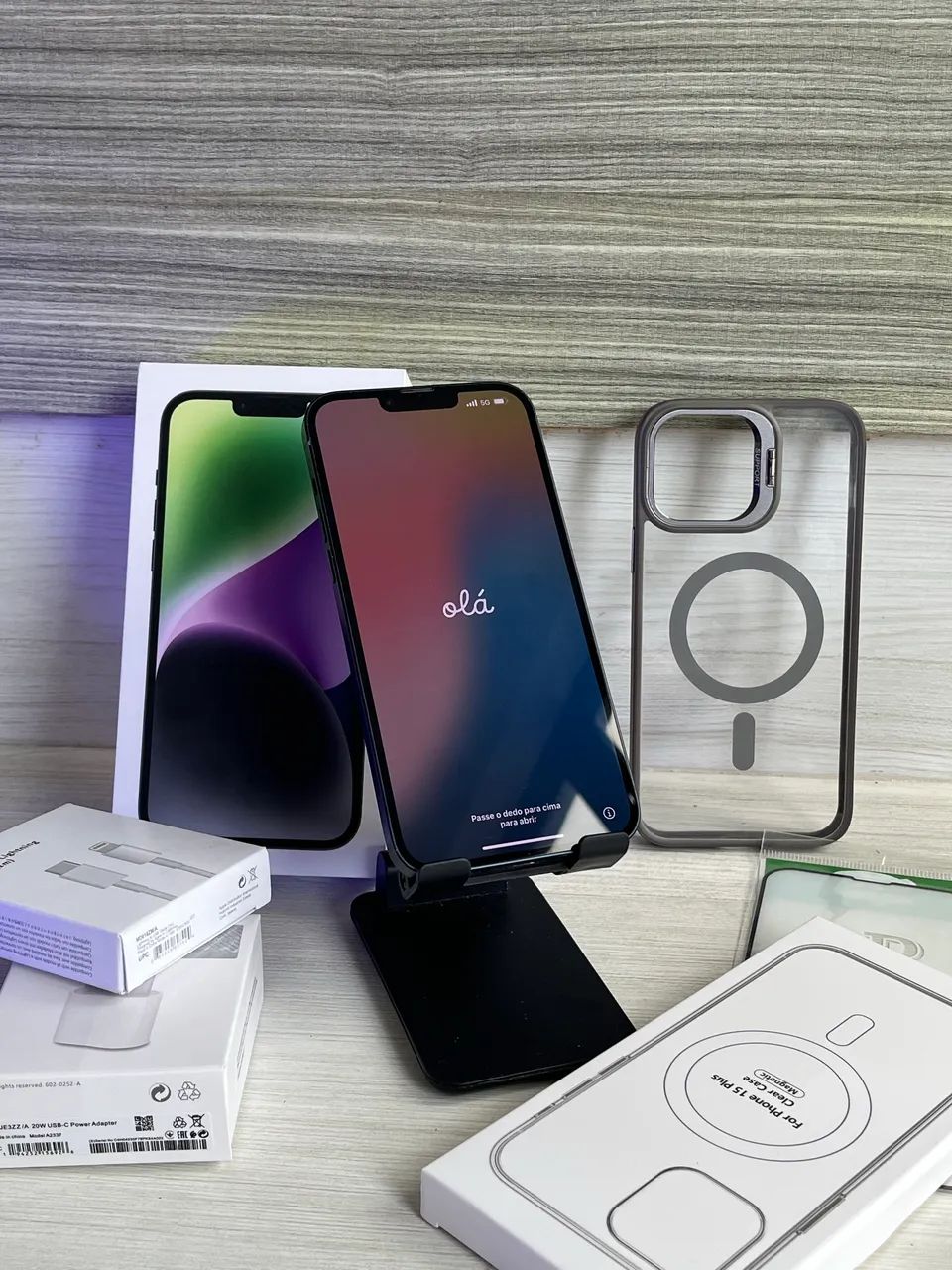 IPHONE 14 plus 128 gb MIDNIGHT ZERO MARCAS TUDO ORIGINAL 4 meses DE GARANTIA  - Foto 3