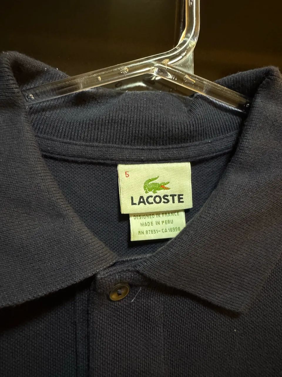 Camisa Lacoste Marinho - Foto 3