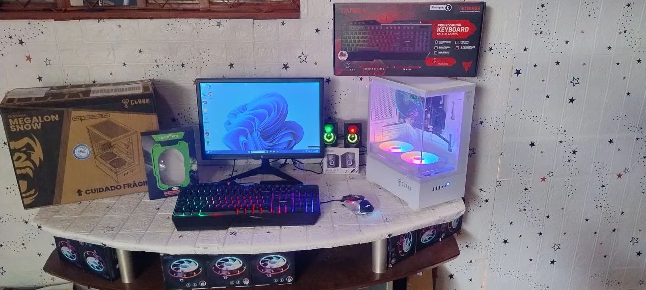 Computador i5 - NOVO - SSD 240GB, Tela 19 polegadas, 16gb memória ram, caixas de som,  - Foto 4