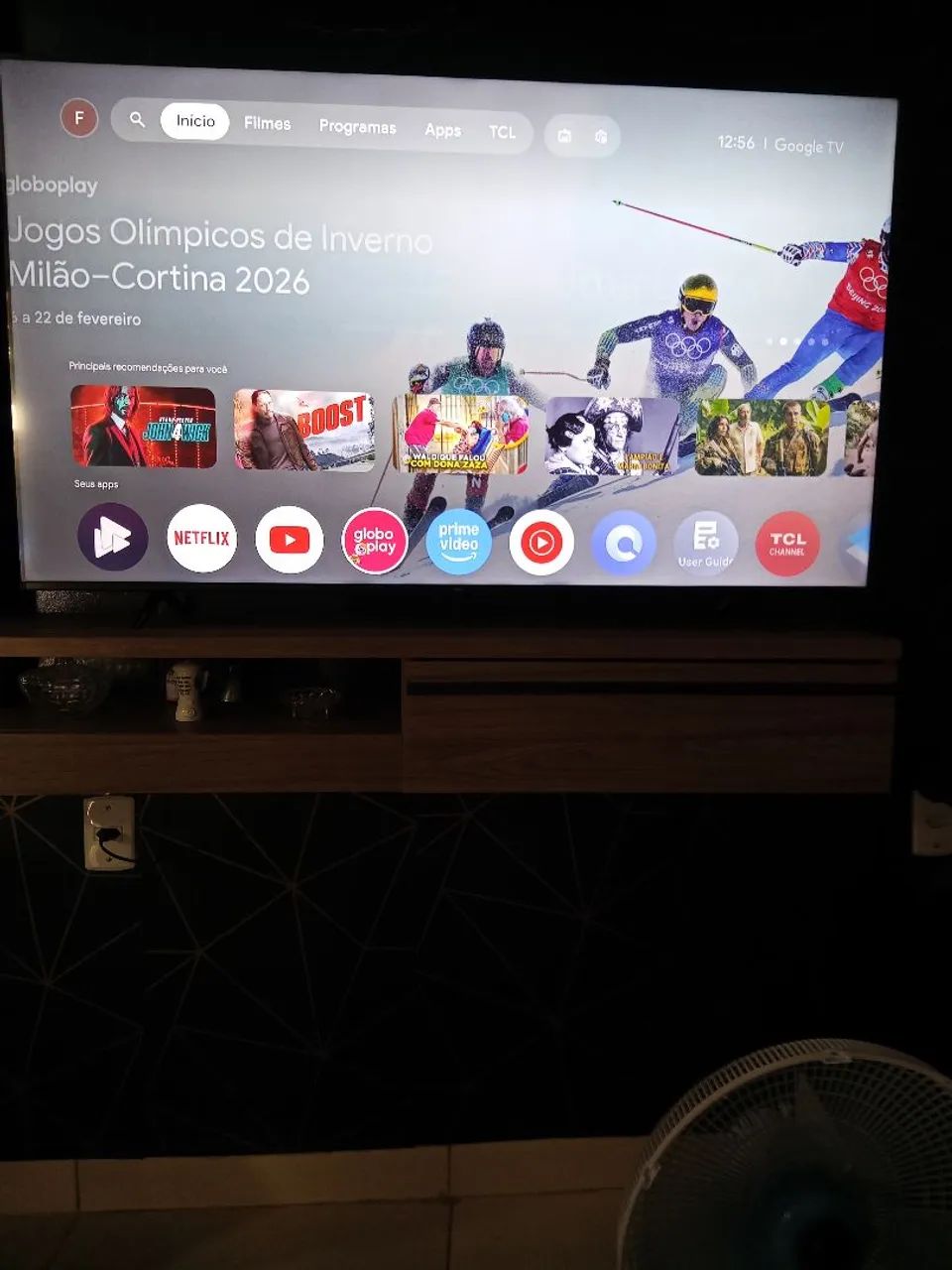 Smart tv 55 polegadas semi nova  - Foto 4