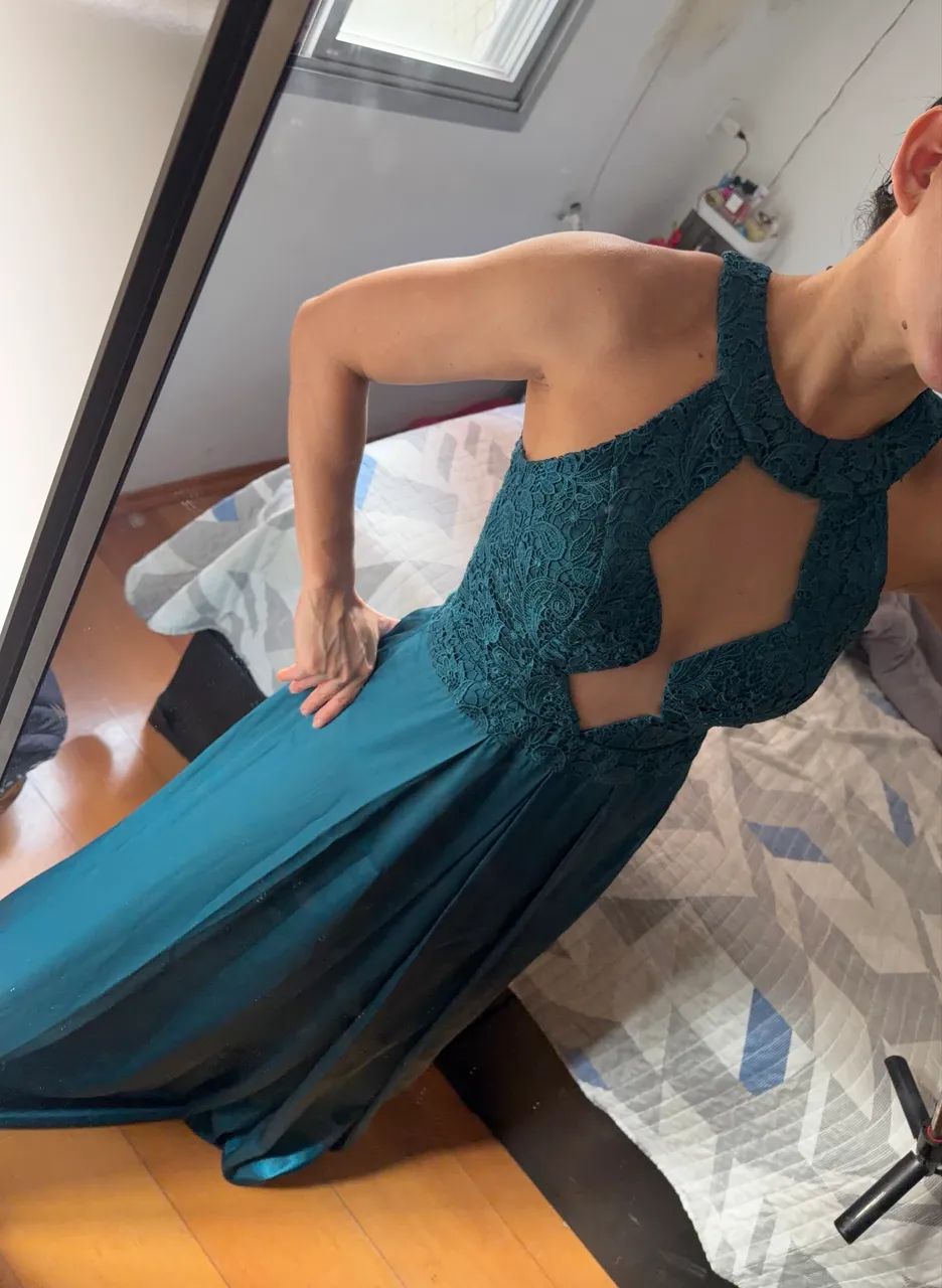 VESTIDO VERDE DE FESTA  - Foto 2