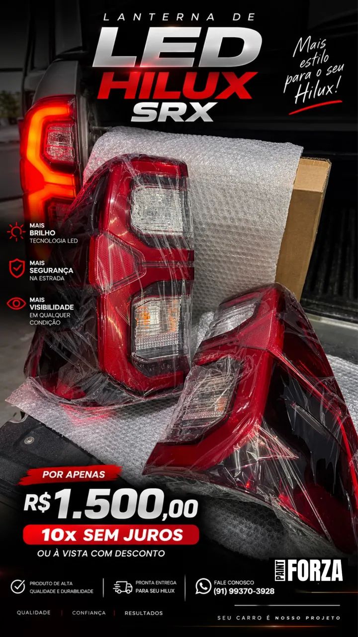LANTERNA DE LED HILUX - Foto 5
