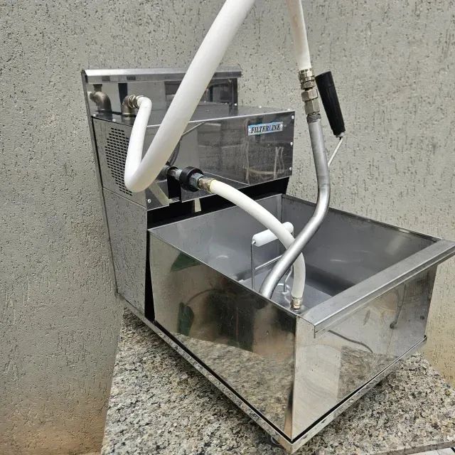 Filtro de Óleo de Cozinha Inox 30 Litros Gastronomia Fritura (usada) estudo troca