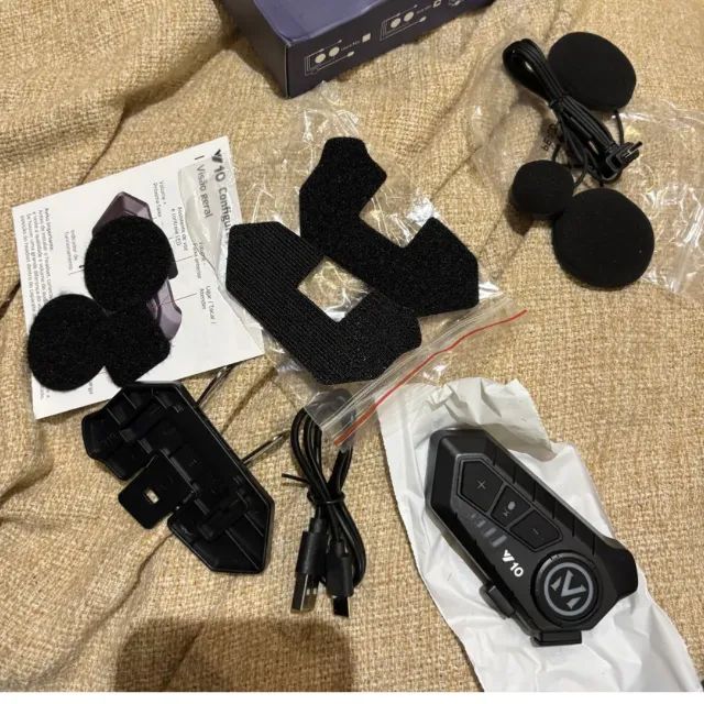 Fone Bluetooth Y10 Capacete Moto  Bateria 20h - Foto 4