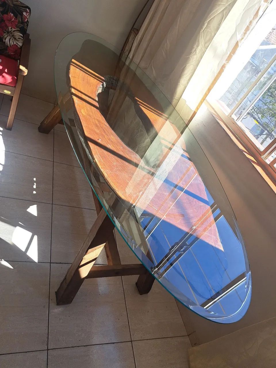 Mesa madeira maciça rústica 