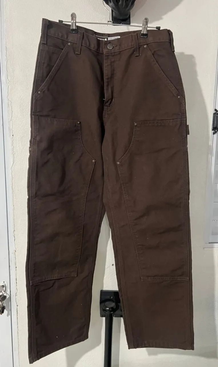 Calça Carhartt double knee Carpenter Brown - Roupas - Centro