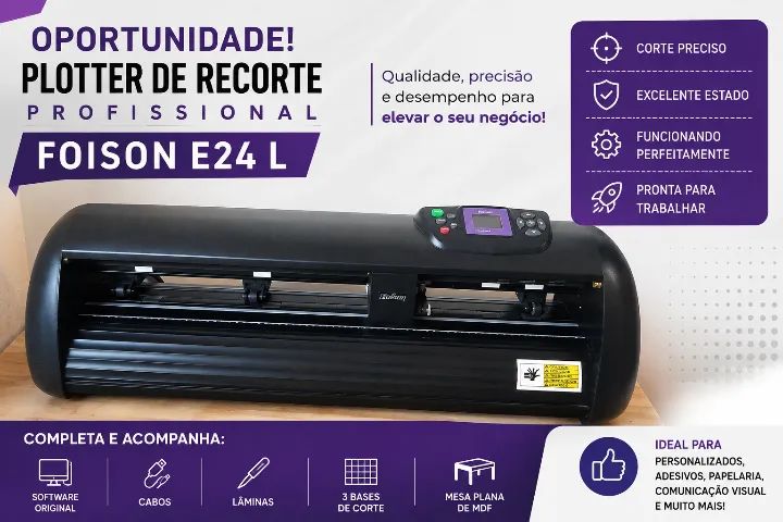  Plotter Foison E24L - Oportunidade para quem quer começar seu negócio ou ampliar!