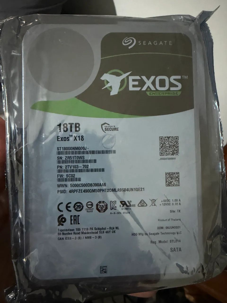 HD Disco rígido SEAGATE 18TB