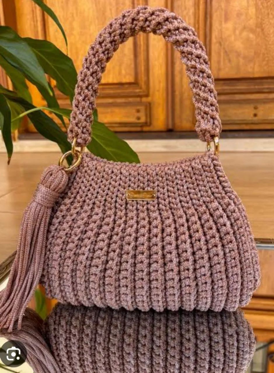 Bolsa de crochê na cor que o cliente escolher  - Foto 2